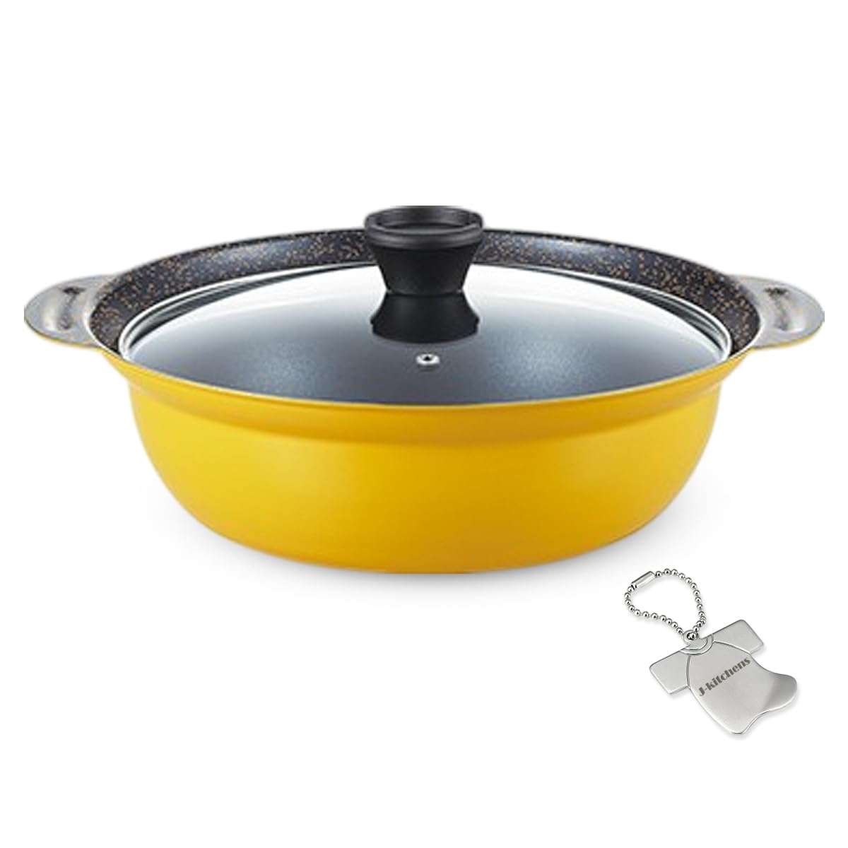 

Serves Gas Stove and Induction Fluoroplastic Original Tag Included J-kitchens Pot, 27cm, 3-4, Compatible, Marble, Coating,