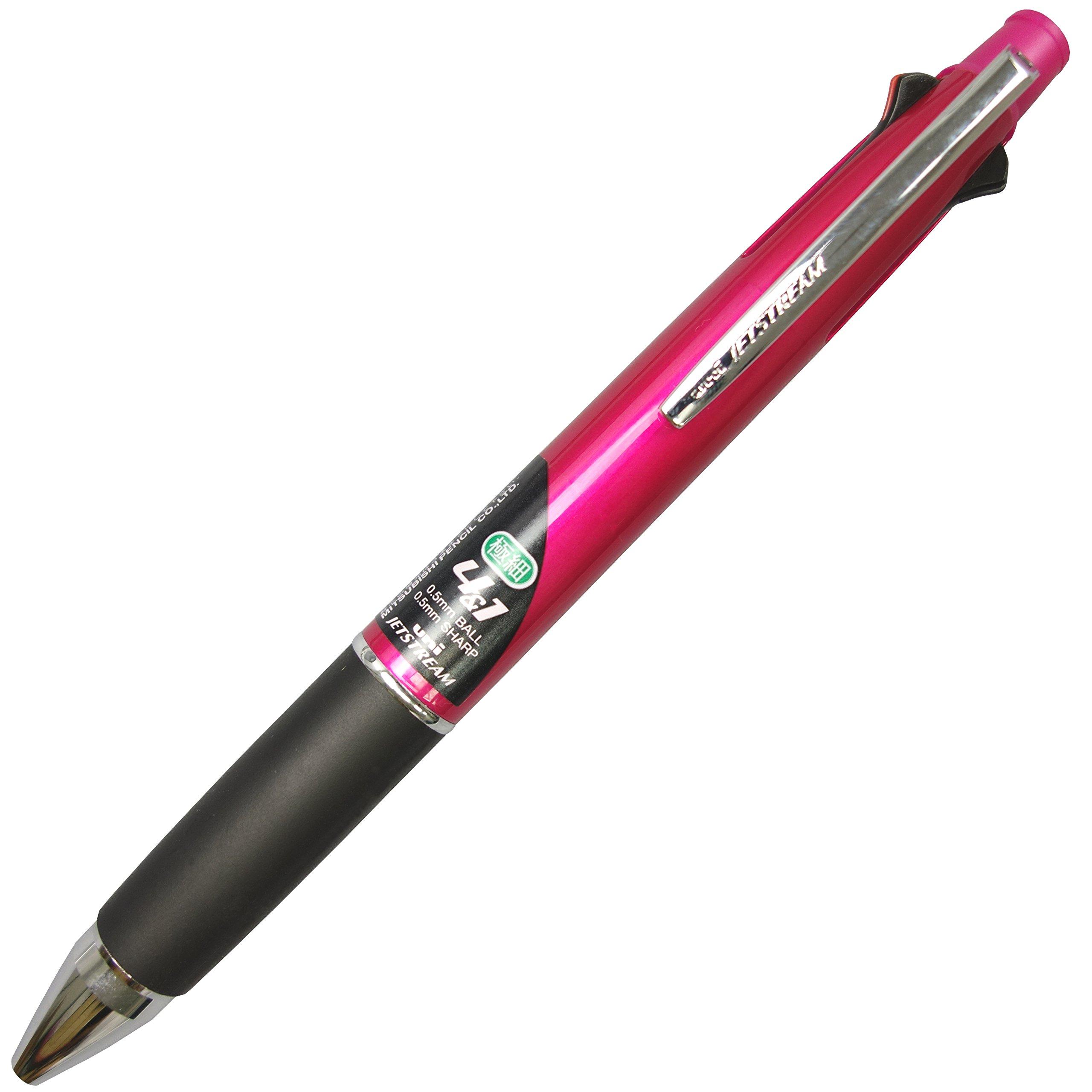 Ручка-многофункциональная ручка Mitsubishi Pencil Jetstream Розовая Легко пишет 4&1 0.5 - MSXE510005.13 розовый