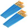 2 Set Paint Brushes Oily Painting NonOily Drawing Round Tip Nylon Art Supplies Artist Kits