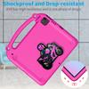EVA Protective Case Fits for IPad Pro 12.9 Pro 13 Air 13 with Built in Stand Washable Precise Cutouts Rose Red