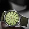Portable Fashion Canvas Stainless Steel Quartz Sport Men's Wrist Watch