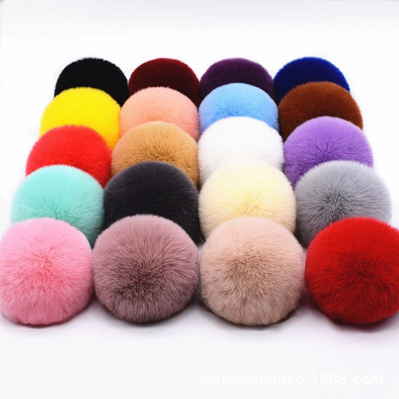 Imitation Mink Rabbit Fur Pom-Poms: Plush Balls for Home Textiles, Clothing, Toys, Bags, Hair Accessories, Hats, and Charms