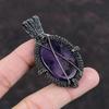 Star Amethyst Pendant Copper Wire Wrapped Gemstone Pendant Stylish Pendant Handmade Elegant Jewelry Gift For Mom Copper Wire Wrapped Jewelry