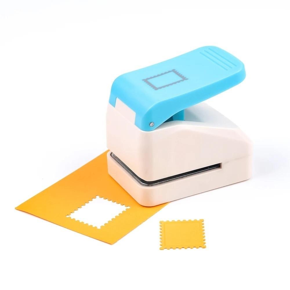 DIY Stamp Border Punch 2.87x2.39cm Stamp Shape Hole Punch Toothed Puncher Embosser Journal Making