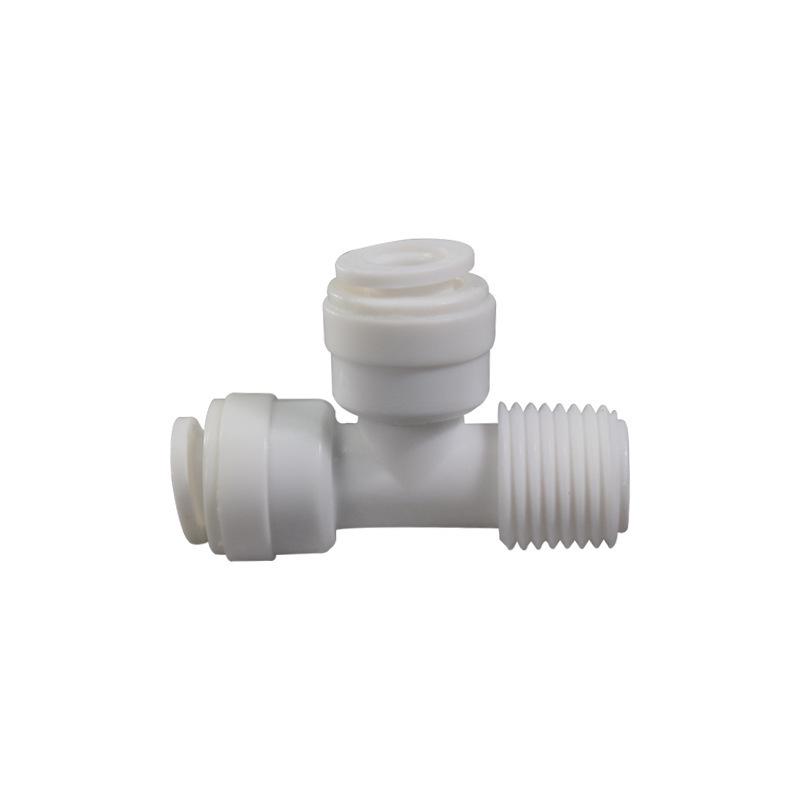 Connecteur T-Type à Filetage Extérieur 1/2" Côté 7544 à Trois Voies pour Purificateur d'Eau pour Tuyau PE