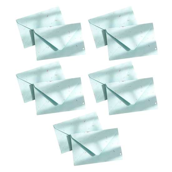 Artistic Stationery for Handwritten Messages 10PCS Petal Art Envelopes, Real Floral Texture Design, Thick Paper Western Style Delicate Envelopes