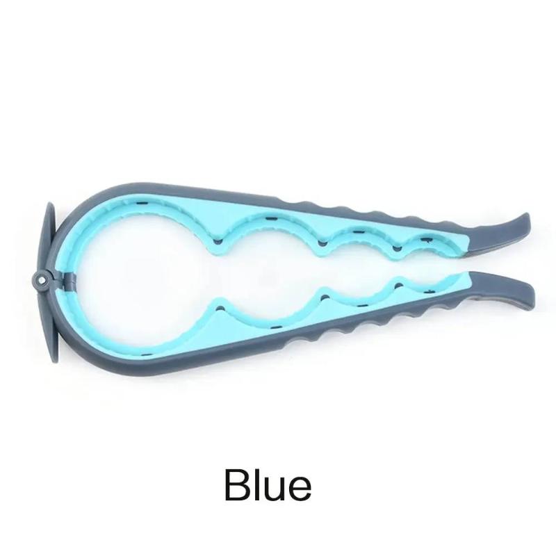 

Can Opener Multifunctional Four In One Beverage Bottle Opener Cap Twister Four Position Can Opener Anti Slip Cap Twister синий