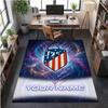Crystal Velvet Rug Atletico Madrid Print Custom Name Text Floor Mat Home Decor