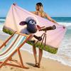 Shaun the Sheep2 Print Beach Towel, Large Soft Quick Dry Towel for Beach Camping Swimming