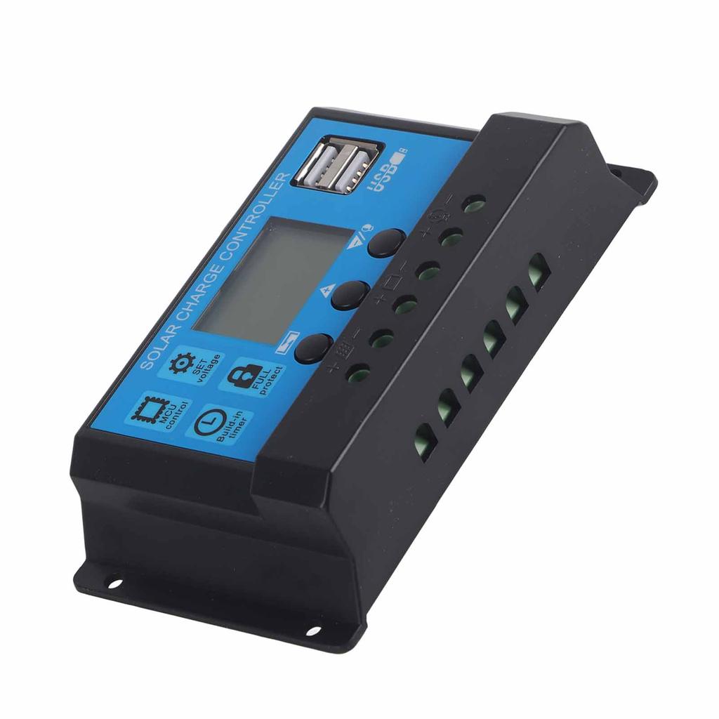 20A 12V 24V 2‑Way MOS Solar Charge Controller PWM 3 Stage Battery Regulator Solar Panel Controller