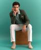 PANICALE White Regular Slim Fit Cotton Pants (Type A)