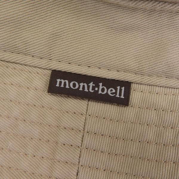 Mont-bell Cotton Twill Hat Unisex Uv Protection Sun Shade Tan/xl