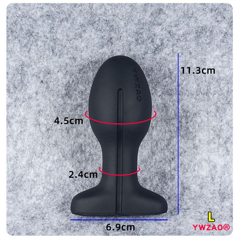 YWZAO Anal Plug Liquid Silicone Soft Venting Design Use When Going Out G58