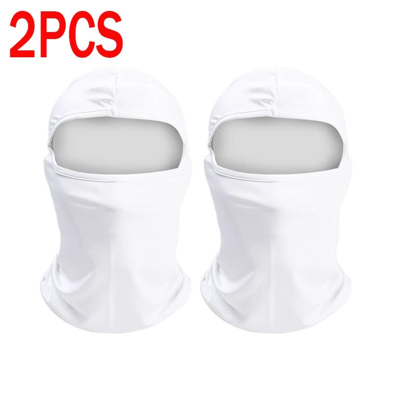1/2pcs Cycling Balaclava Unisex Breathable Ice Silk Motorcycle Riding Sports Face Mask Neck Protect Summer Sunscreen Headwear