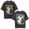 Washed Vintage Rapper Lil Wayne I Am Not A Human Being Graphic Tshirts Men Women Fashion Hip Hop Short Sleeve Oversized T Shirt