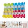30x/Set Laundry Clothes Pins Clothespins Clip Clothes Pegs Food Package Clip