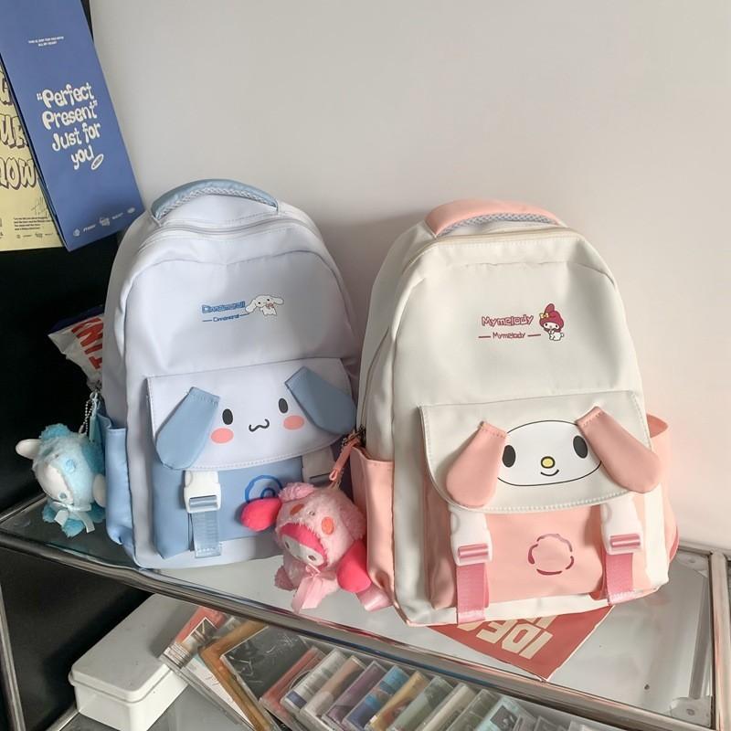 Cute Nylon Animal Print Backpack For Boys And Girls Schoolbag With Arc Straps