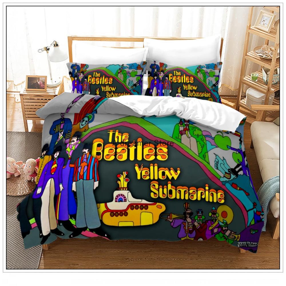 Buy British Rock Band Bedding Set Classic Beatles Art Music Duvet Cover Comforter Bedspread Soft