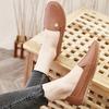 Women's Solid Color Flat Loafers, Casual Slip On Soft Sole Shoes, Lightweight & Comfortable Shoes