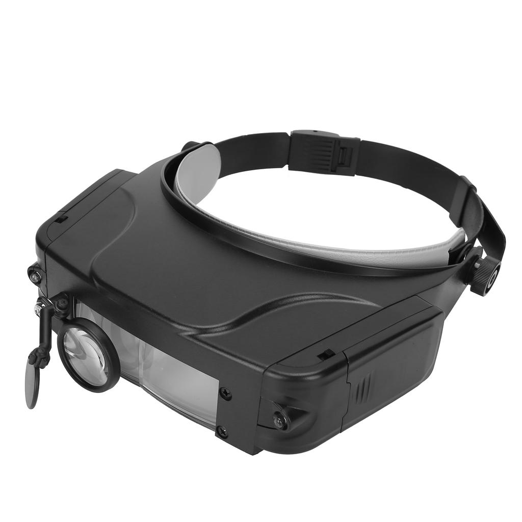 1.5X 3X 9.5X 11X Hodebåret forstørrelsesglass Multifunksjonelt LED Forstørrelsesglass Lupe