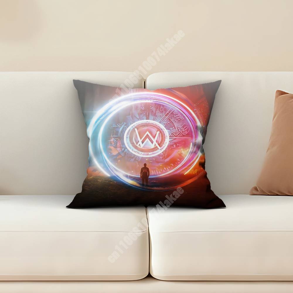 DJ AAlan Walker Faded Walkerworld Pillow Cover Sofa Couch Cushion Case Creative Workspace Accent Home Decor