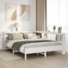 VidaXL Bookcase Bed Without Mattress White 160x200 Cm Solid Pine Wood 3324416