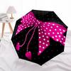 1pc BowtieAutomatic Open/close Folding Umbrella, Compact Portable Travel Umbrella, Perfect Birthday/Holiday, Cute Umbrella Y029