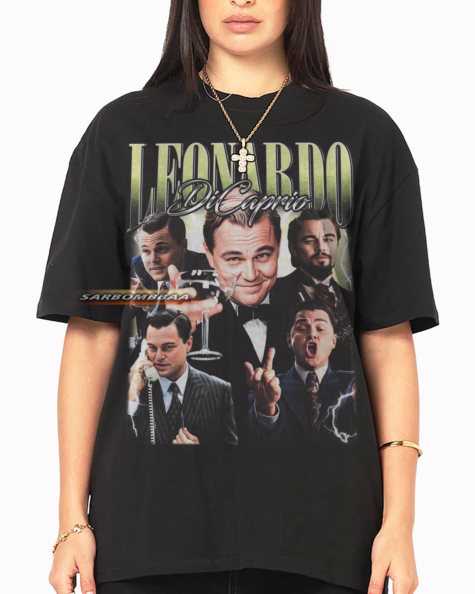 Leonardo DiCaprio Graphic T-Shirt, Y2K Unisex Streetwear 2XL