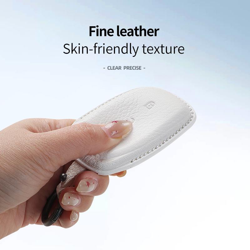 For LYNK CO Z20 2025 Goatskin Car Key Bag Case Wallet Holder Key Cover Key Chains For LYNK&CO Z20 Car Accessories