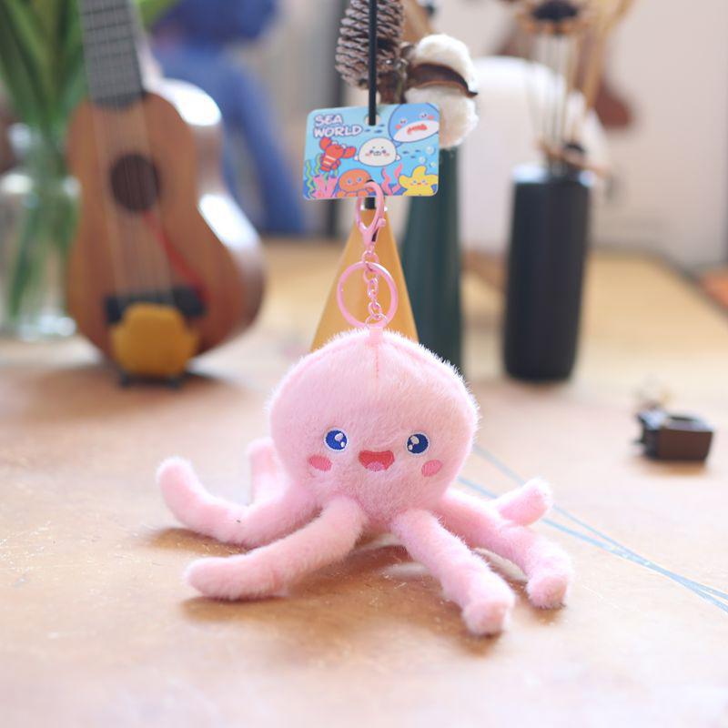 Cute Cartoon Animal Plush Doll Toys Keychain Bag Pendants Decoration Accessories