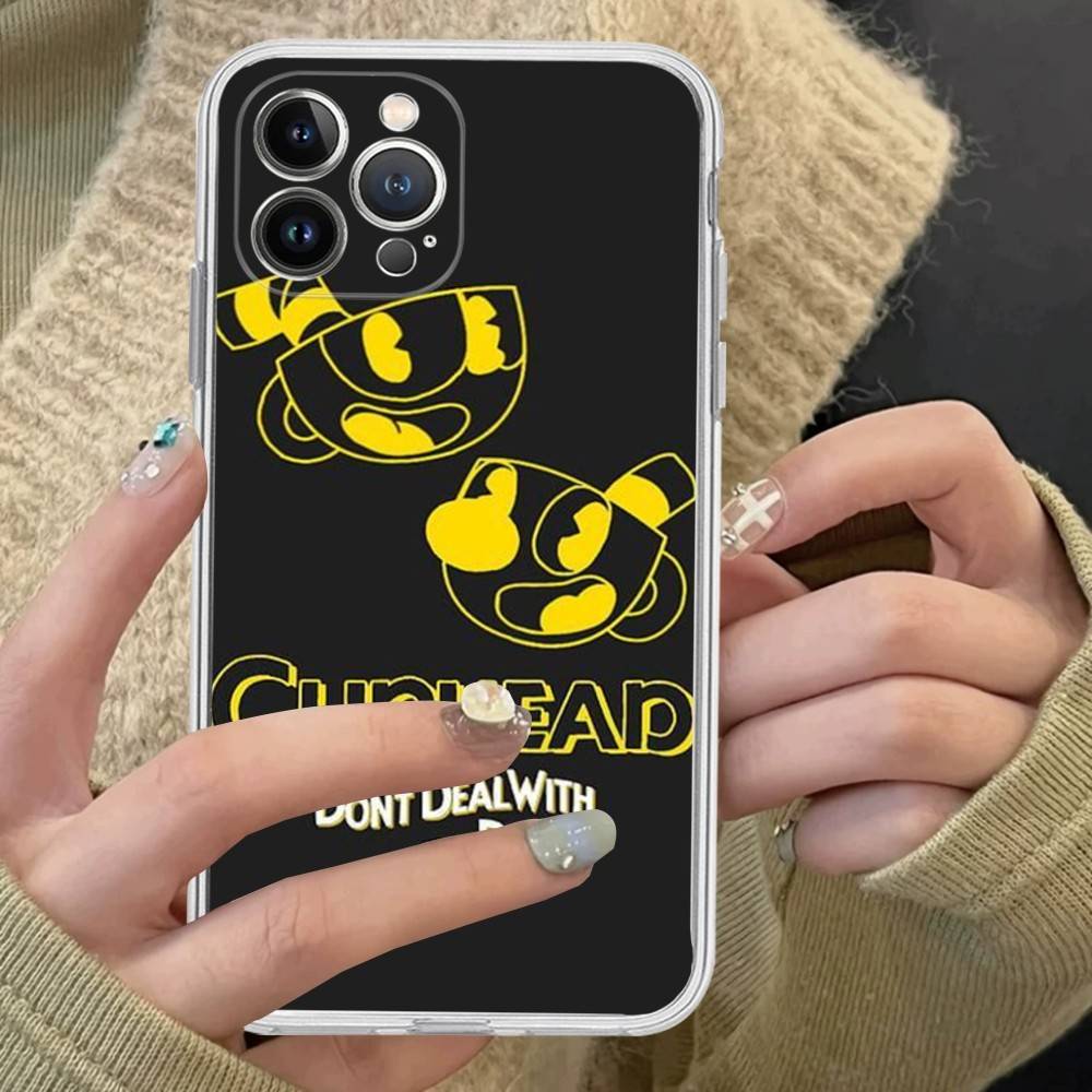 

Popular Animation C-Cuphead S-Show Phone Case For IPhone 17 16 15 14 13 12 11 Pro Max Plus Soft Cover Personalized DIY iPhone 17 Pro
