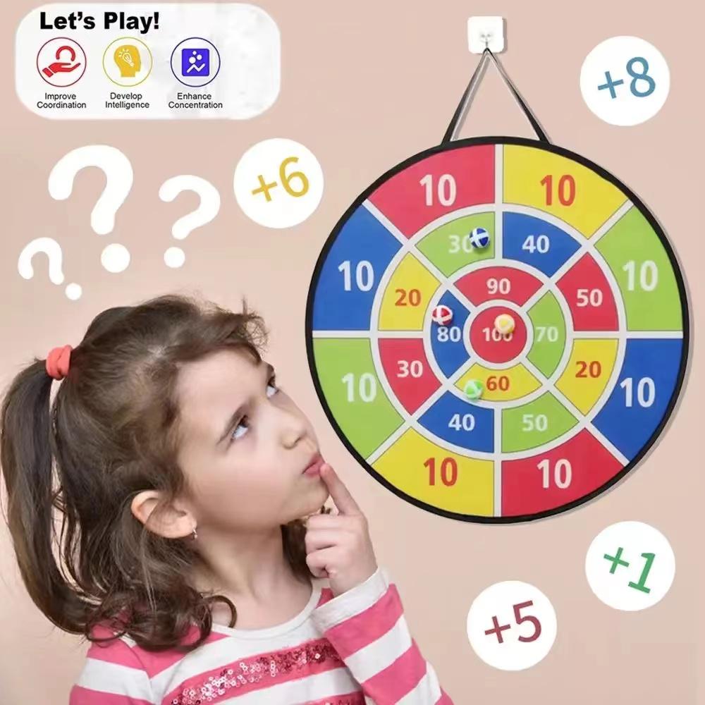 Kids Toys Kids Childrens Toys 36cm Shooting Target Large Dart Board With Sticky Balls Indoor/Outdoor Dart Target Plate Fun Party Play Game