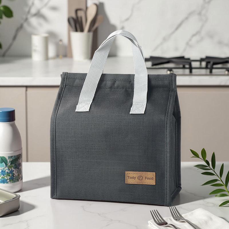 

Zhenwei Minimalist Vertical Insulated Bento Lunch Bag - Large Capacity чорний