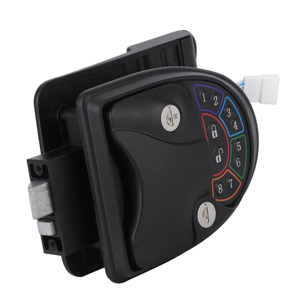 Keyless Entry Door Lock Zinc Alloy with 20m/65.6ft Remote Control Keys for Bus Yacht Ferry Truck