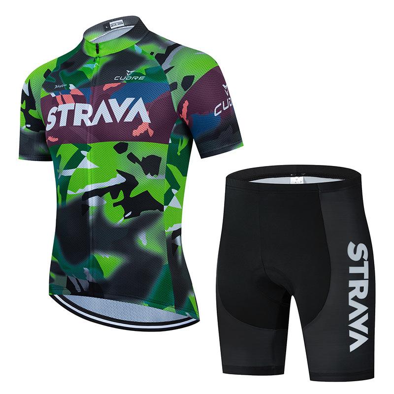 New Summer, Camouflage Cycling Suit Summer Cycling Shirt Mountain Bike Top Pants