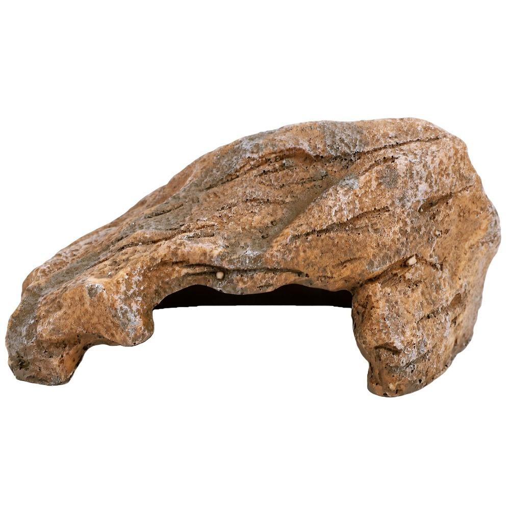 Resin Resin Rock Simulation Flat Base Hideout Decor Decorative Natural Rock Design Pet Enclosure