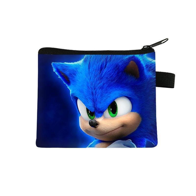 New Sonic Children's Change Bag Mini Bag Key Coin Headphone Bag Cute Cartoon Polyester Wallet