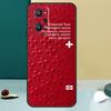 Switzerland Swiss Flag For Realme 14 13 Pro Plus 10 11 12 GT 5 6 6T GT7 Pro C61 C55 C53 C51 C21Y C25S C75 C67 Case