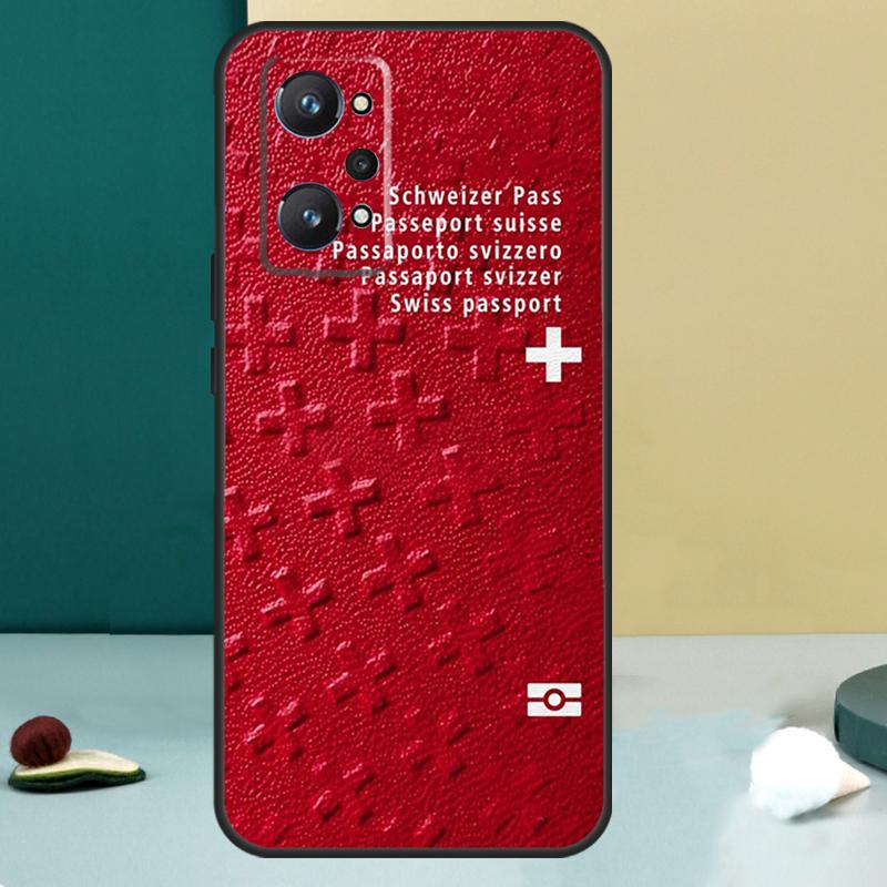Switzerland Swiss Flag For Realme 14 13 Pro Plus 10 11 12 GT 5 6 6T GT7 Pro C61 C55 C53 C51 C21Y C25S C75 C67 Case