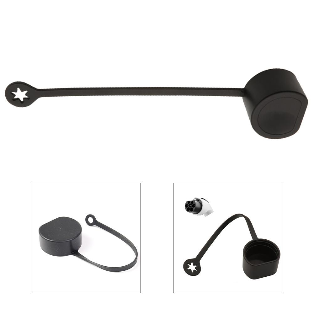 Charging Port Protective Cover EV Charger Dust Cover Clean Charging Port Easy To Install Elegant Design Harsh Environments