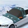 Universal Magnetic Car Windshield Snow Cover Waterproof Oxford Cloth Guard Windproof Car Windshield Snow Cover With Strap