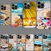 Summer Vibe Sea, Beach, Sand Phone Case For Iphone 16E 15 Pro 14 Plus 17E 16 17 Pro Max Air 11 12 13 Mini Shockproof Capa Cut