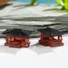 Miniature Pavilion Figurine Bonsai Nament Garden Decor Micro Landscape Statue Gazebo Model Zen Garden Supplies Yard Rockery