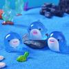 Luminous Little Shark Micro Landscape Ornament - Resin Cartoon Accessory