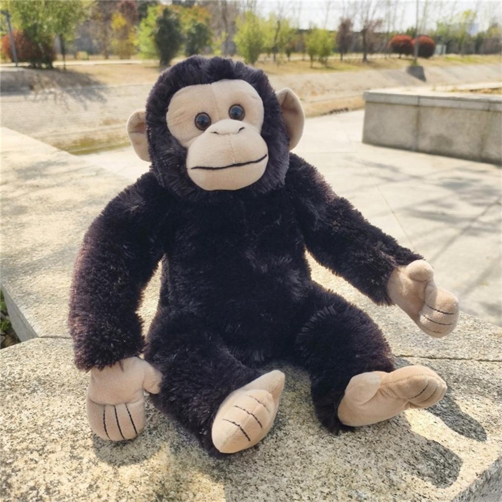 Black Chimpanzee Plush Toy - Orangutan Doll - Suitable For Hugging, Children's Birthday Gift For Boys And Girls