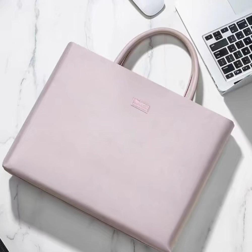 Durable 16 Inch Laptop Bag Waterproof Shockproof Shoulder Straps Handbag Large Capacity Stylish Briefcase Daily Commute