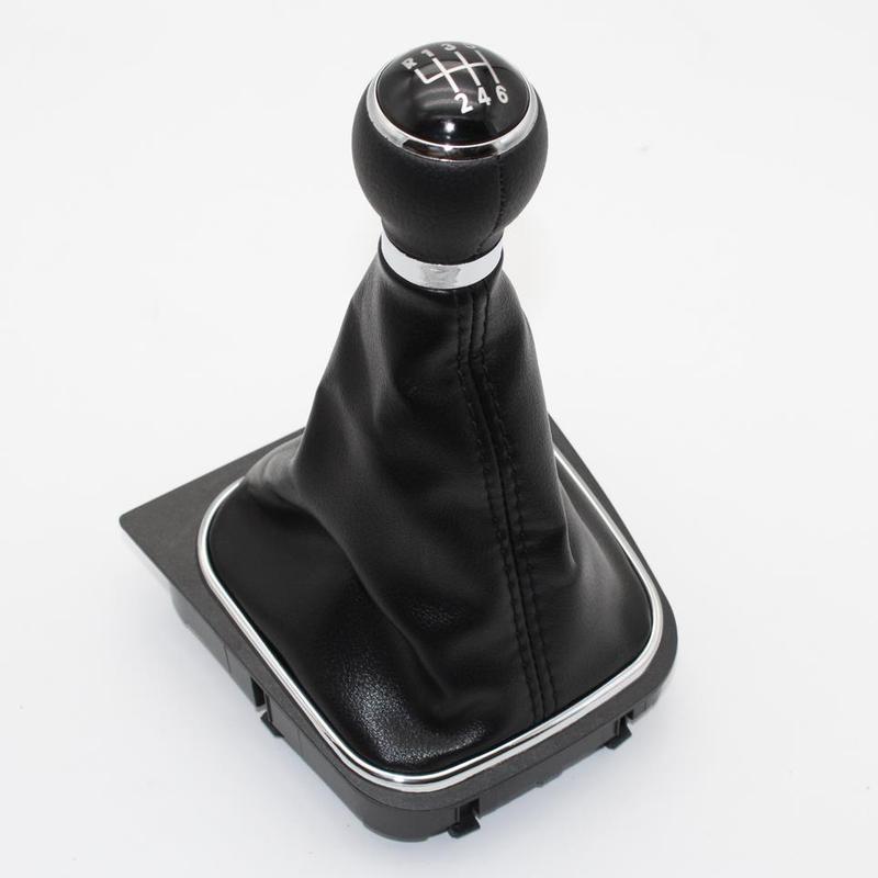 For VW EOS 2009 2010 2011 2012 2013 Car-Stying 6 Speed Car Stick Gear Shift Knob With Leather Boot