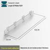 Acrylic Wall-Mounted Bathroom Mirror Cabinet with No-Punch Shelf