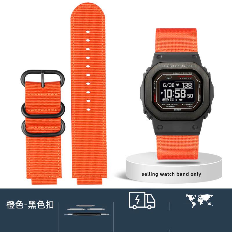 

DW-H5600 Модифицированный Водонепроницаемый Нейлоновый Холщовый Ремешок для Часов Замена G-SHOCK Casio Маленький Блок DW-H5600 Для Мужчин Ремешок для Часов 16 мм 18mm
