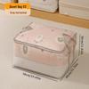 Large Waterproof Quilt Storage Bag with Moisture-Proof Woven Fabric and Portable Clip Net